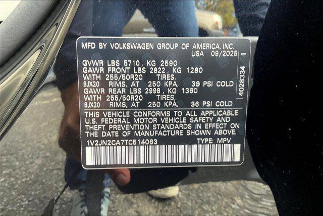 new 2026 Volkswagen Atlas car, priced at $48,244