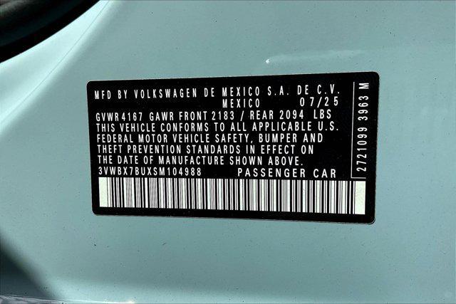 new 2025 Volkswagen Jetta car, priced at $26,424