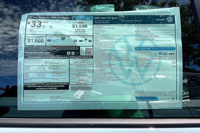 new 2025 Volkswagen Jetta car, priced at $26,424