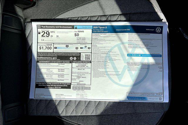 new 2026 Volkswagen Tiguan car, priced at $32,687