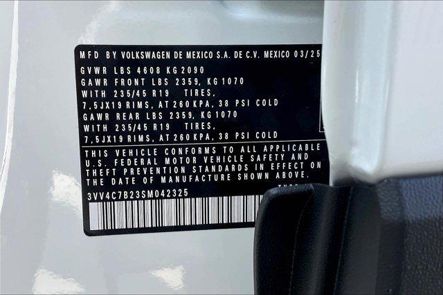 new 2025 Volkswagen Taos car, priced at $37,382