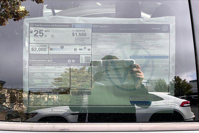 new 2026 Volkswagen Tiguan car, priced at $34,187
