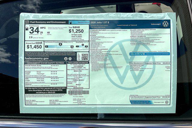 new 2026 Volkswagen Jetta car, priced at $25,566