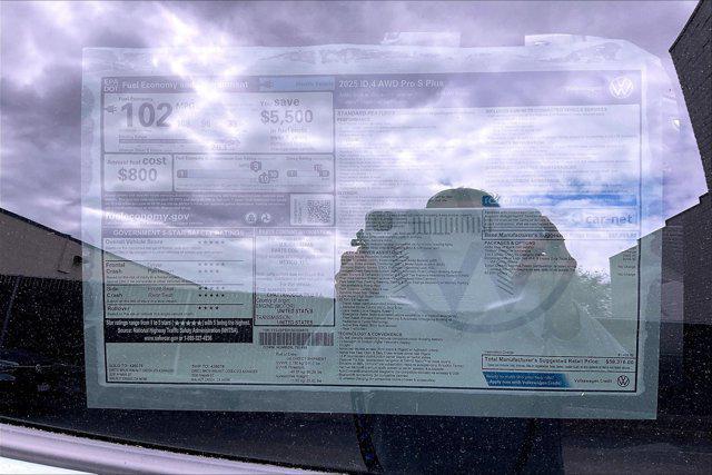 new 2025 Volkswagen ID.4 car, priced at $59,376