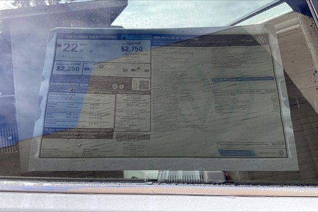 new 2026 Volkswagen Atlas car, priced at $50,300