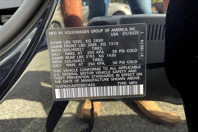 new 2026 Volkswagen Atlas car, priced at $57,349