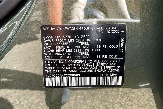 new 2026 Volkswagen Atlas Cross Sport car, priced at $55,877