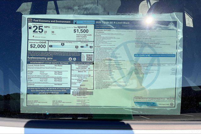 new 2026 Volkswagen Tiguan car, priced at $41,257