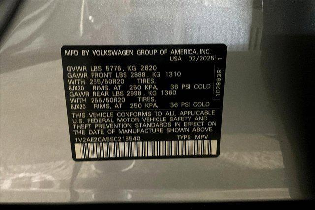new 2025 Volkswagen Atlas Cross Sport car, priced at $52,006