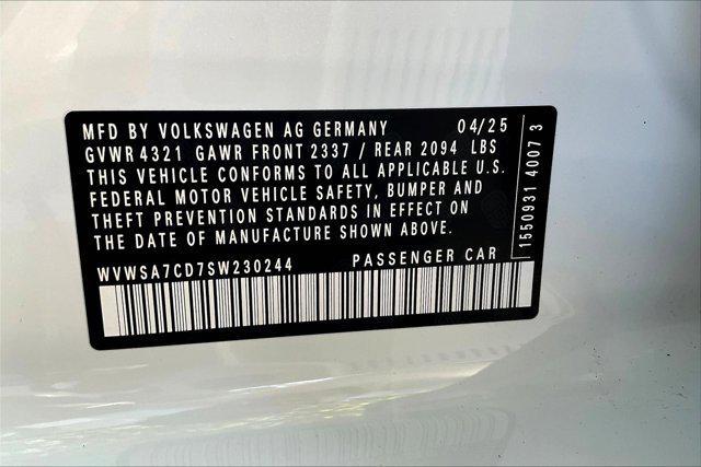 new 2025 Volkswagen Golf GTI car, priced at $39,523