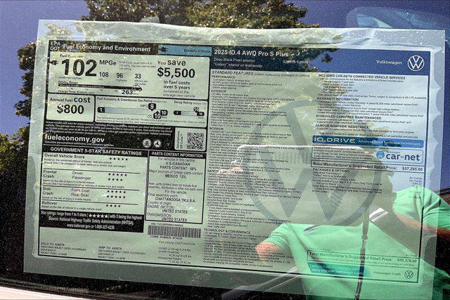 new 2025 Volkswagen ID.4 car, priced at $59,376