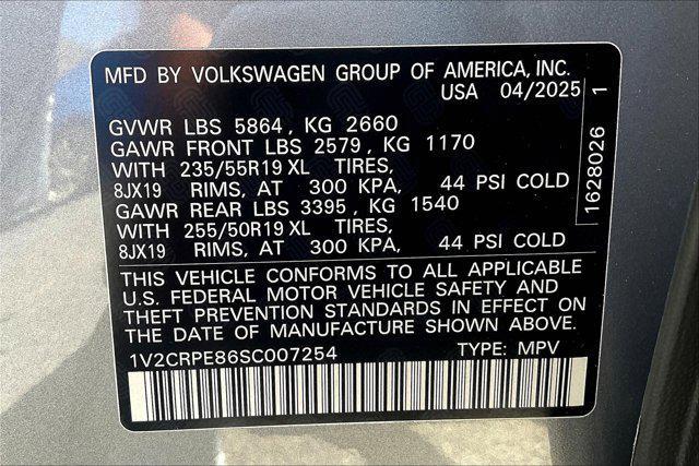 new 2025 Volkswagen ID.4 car, priced at $47,176