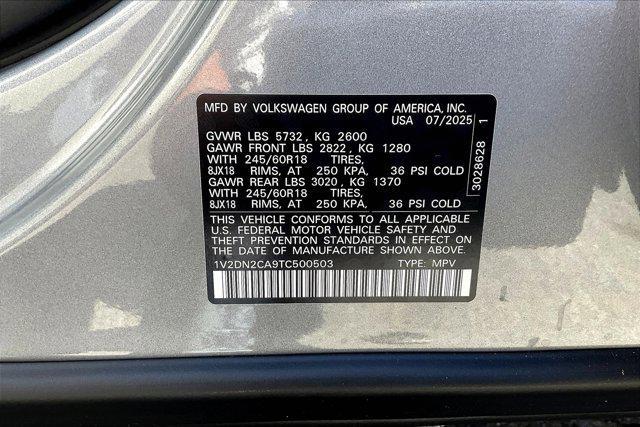 new 2026 Volkswagen Atlas car, priced at $41,367