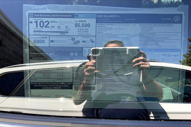 new 2025 Volkswagen ID.4 car, priced at $51,076