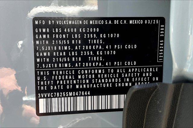 new 2025 Volkswagen Taos car, priced at $33,311