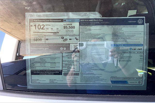new 2025 Volkswagen ID.4 car, priced at $60,236