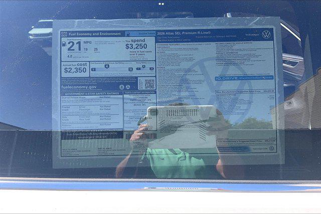 new 2026 Volkswagen Atlas car, priced at $59,215