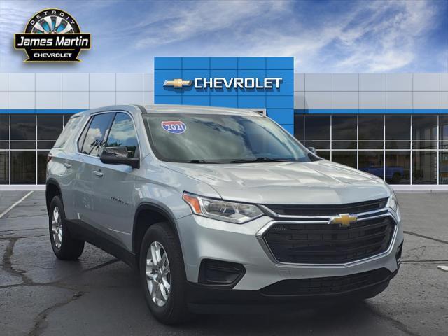 used 2021 Chevrolet Traverse car, priced at $25,349