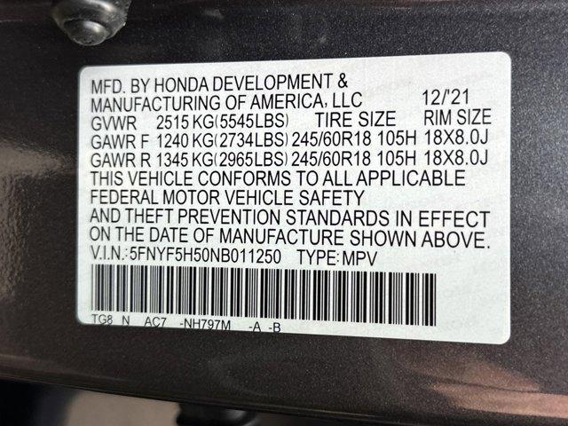 used 2022 Honda Pilot car, priced at $33,881