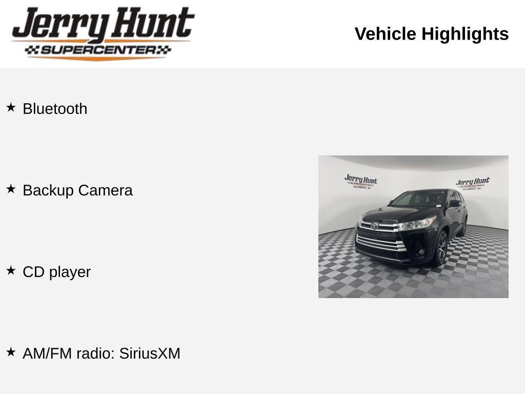 used 2019 Toyota Highlander car, priced at $19,200
