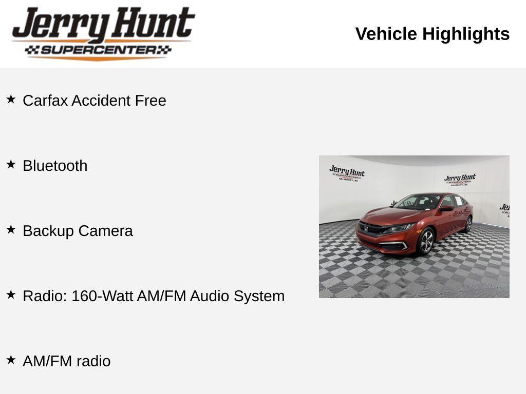 used 2020 Honda Civic car, priced at $16,500