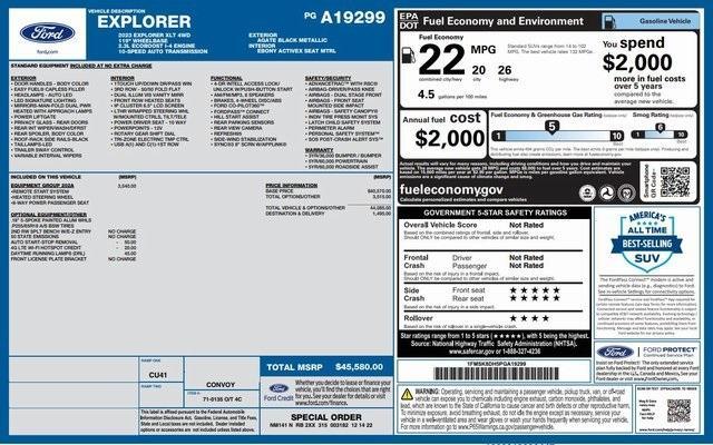 used 2023 Ford Explorer car, priced at $31,555