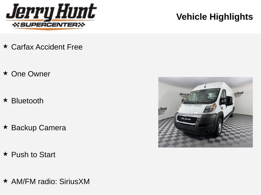 used 2022 Ram ProMaster 3500 car, priced at $23,900