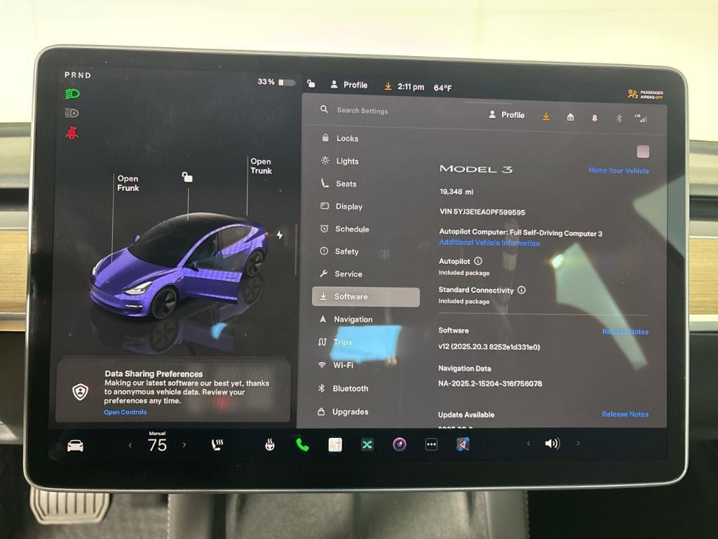 used 2023 Tesla Model 3 car, priced at $25,794