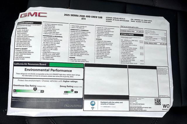 new 2025 GMC Sierra 2500 car, priced at $83,986