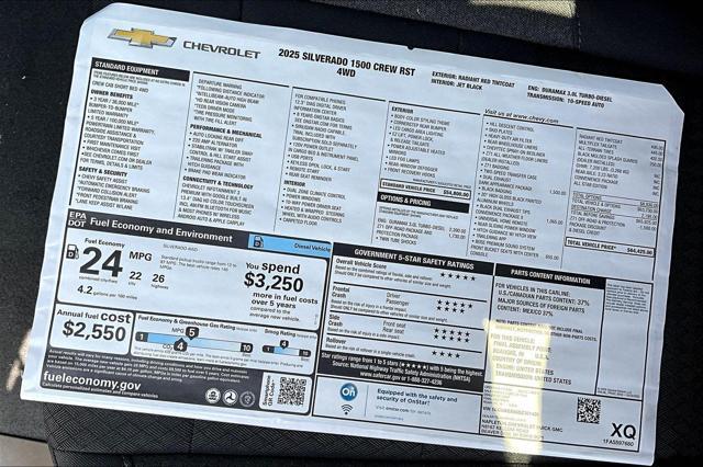 new 2025 Chevrolet Silverado 1500 car, priced at $59,204