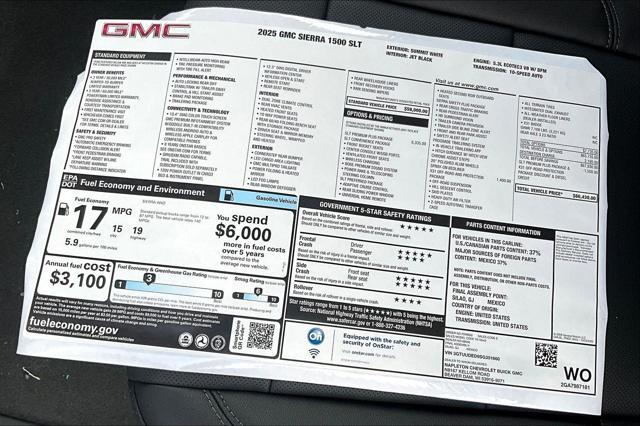 new 2025 GMC Sierra 1500 car, priced at $59,359