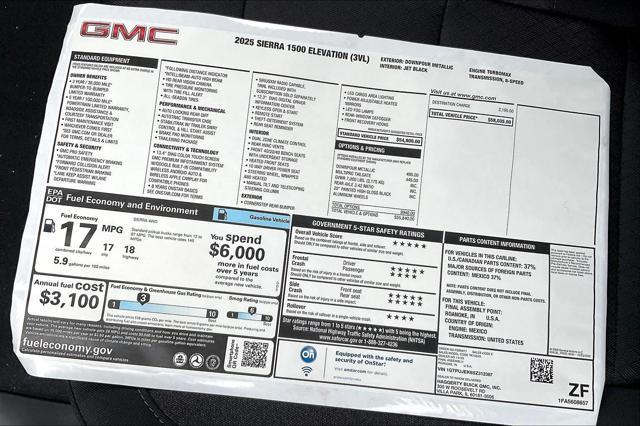 new 2025 GMC Sierra 1500 car, priced at $51,134