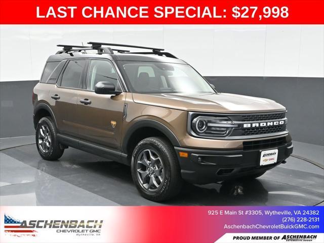 used 2022 Ford Bronco Sport car, priced at $27,998