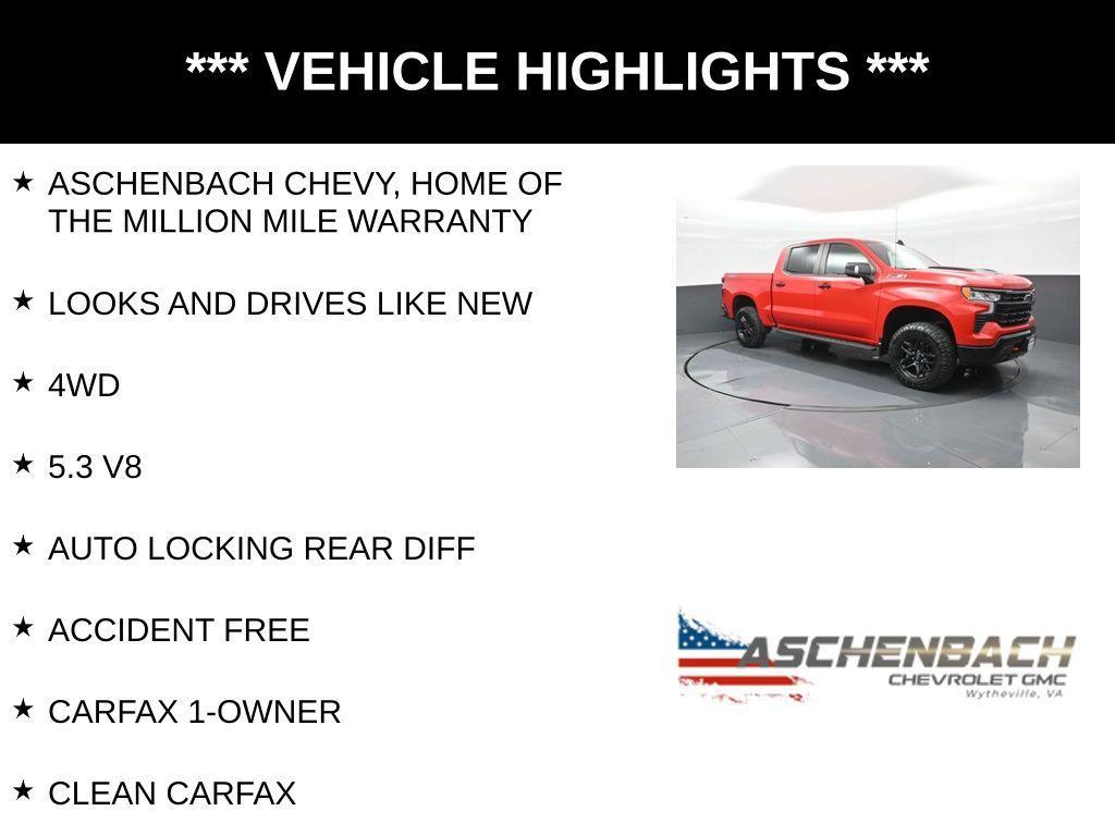 used 2022 Chevrolet Silverado 1500 car, priced at $46,454