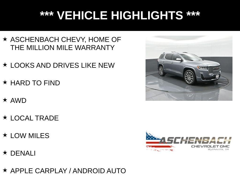 used 2021 GMC Acadia car, priced at $30,437