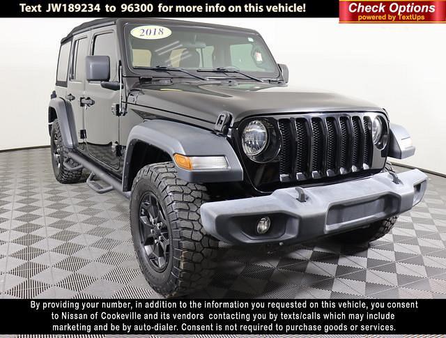 used 2018 Jeep Wrangler Unlimited car, priced at $25,874