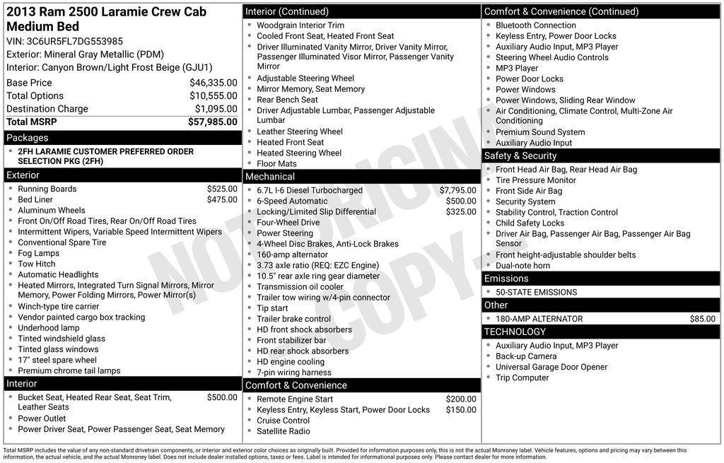 used 2013 Ram 2500 car, priced at $28,999
