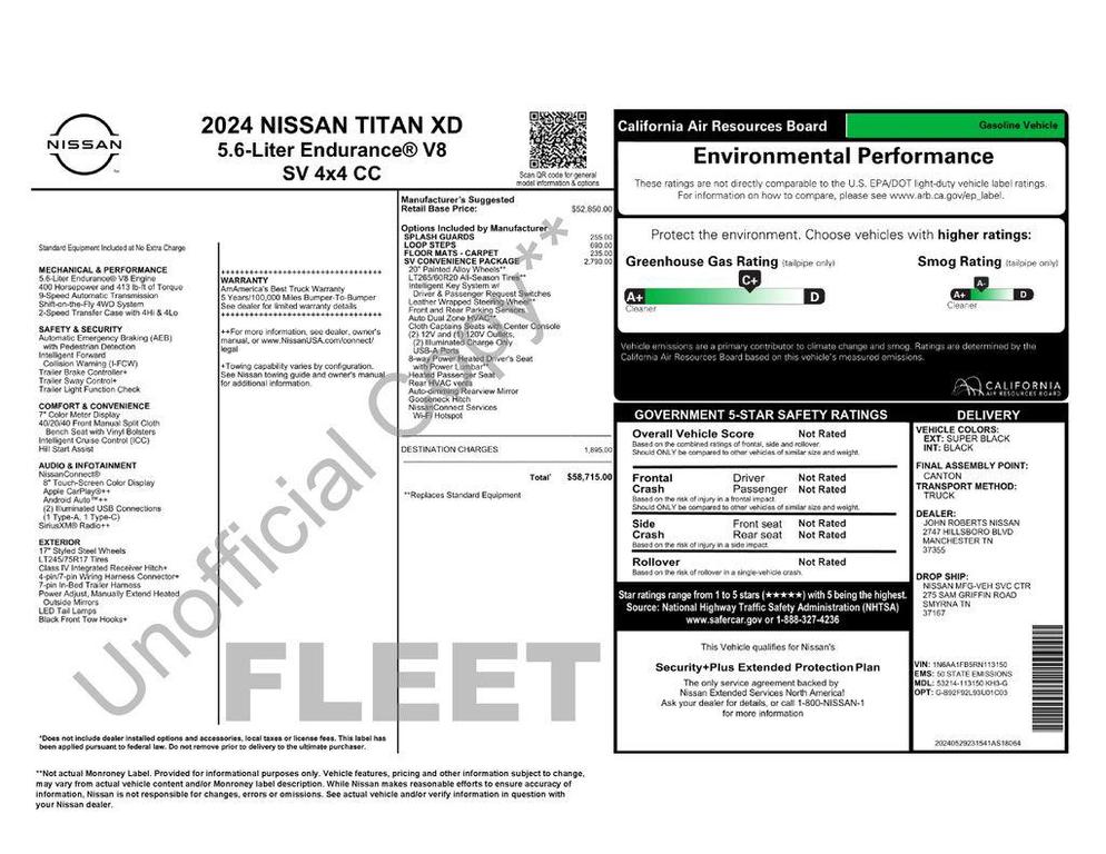 used 2024 Nissan Titan XD car, priced at $40,359