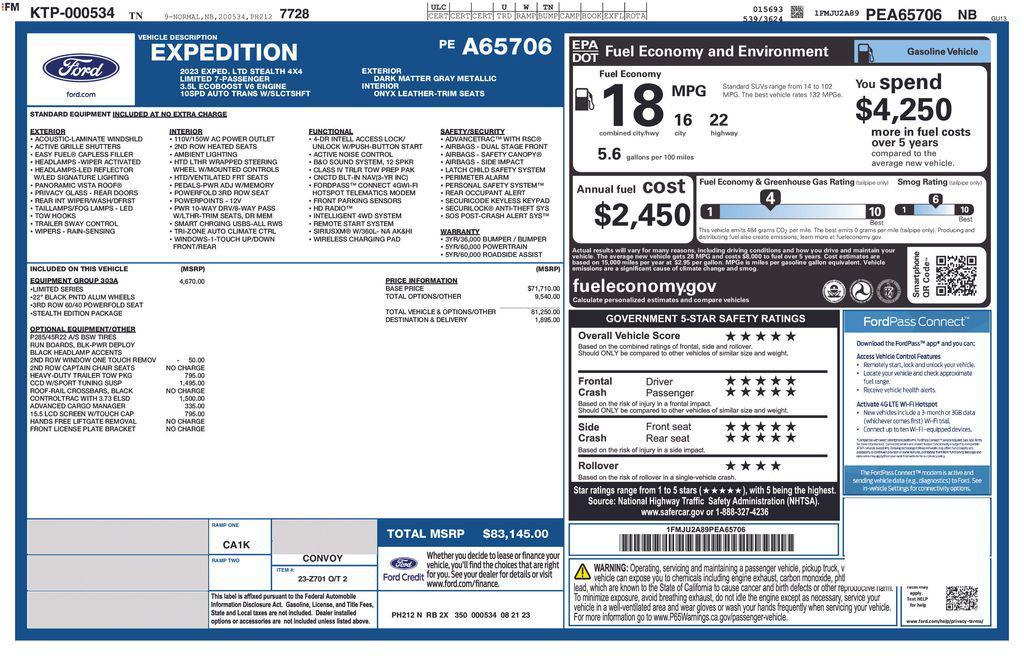 used 2023 Ford Expedition car, priced at $50,948