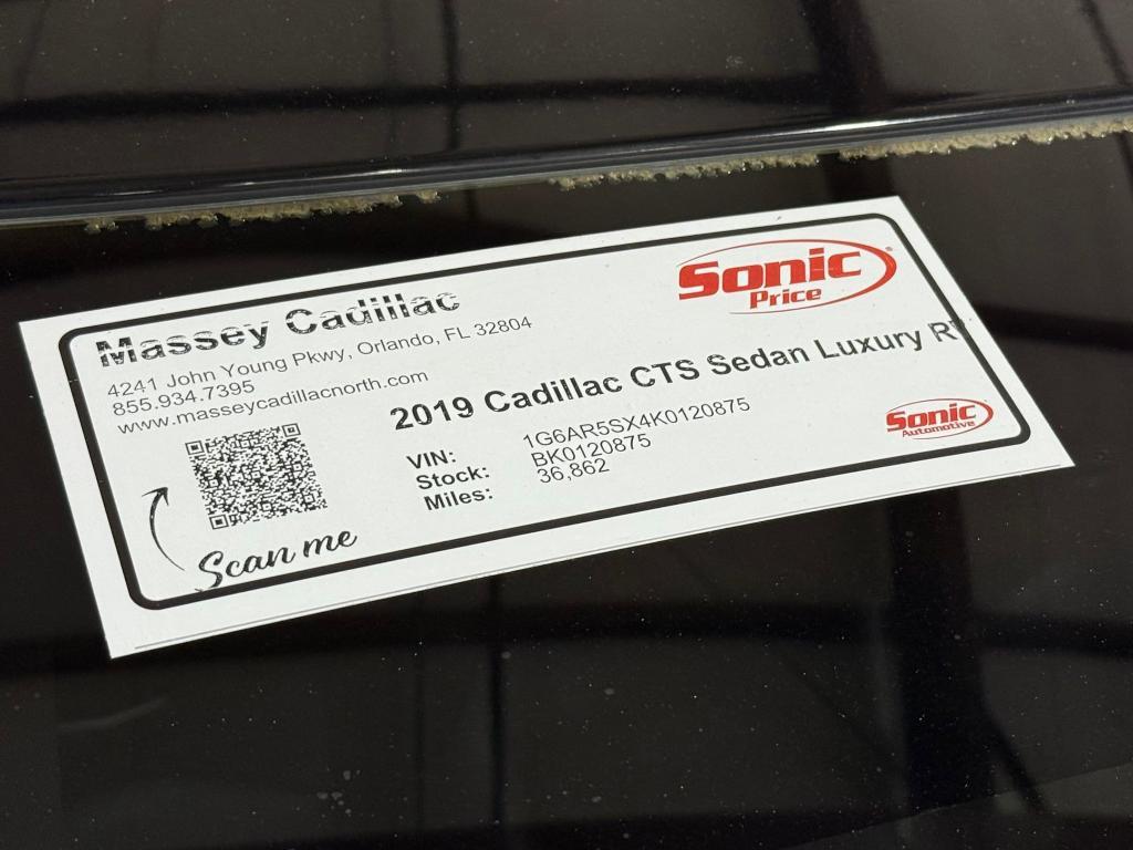 used 2019 Cadillac CTS car, priced at $21,998