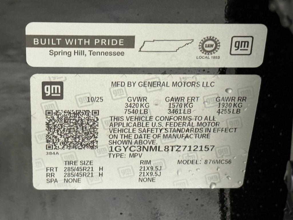 new 2026 Cadillac VISTIQ car, priced at $81,281