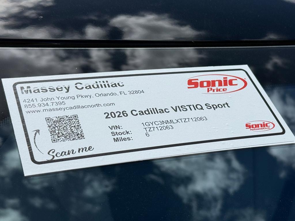 new 2026 Cadillac VISTIQ car, priced at $82,481