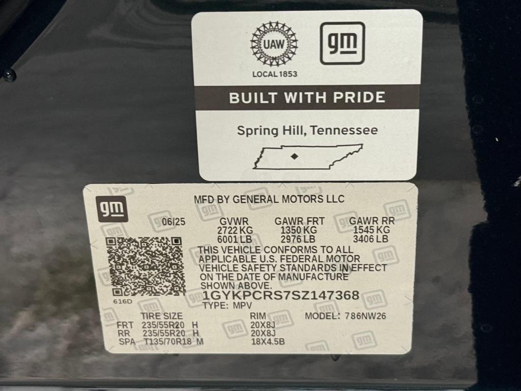 new 2025 Cadillac XT6 car, priced at $61,782