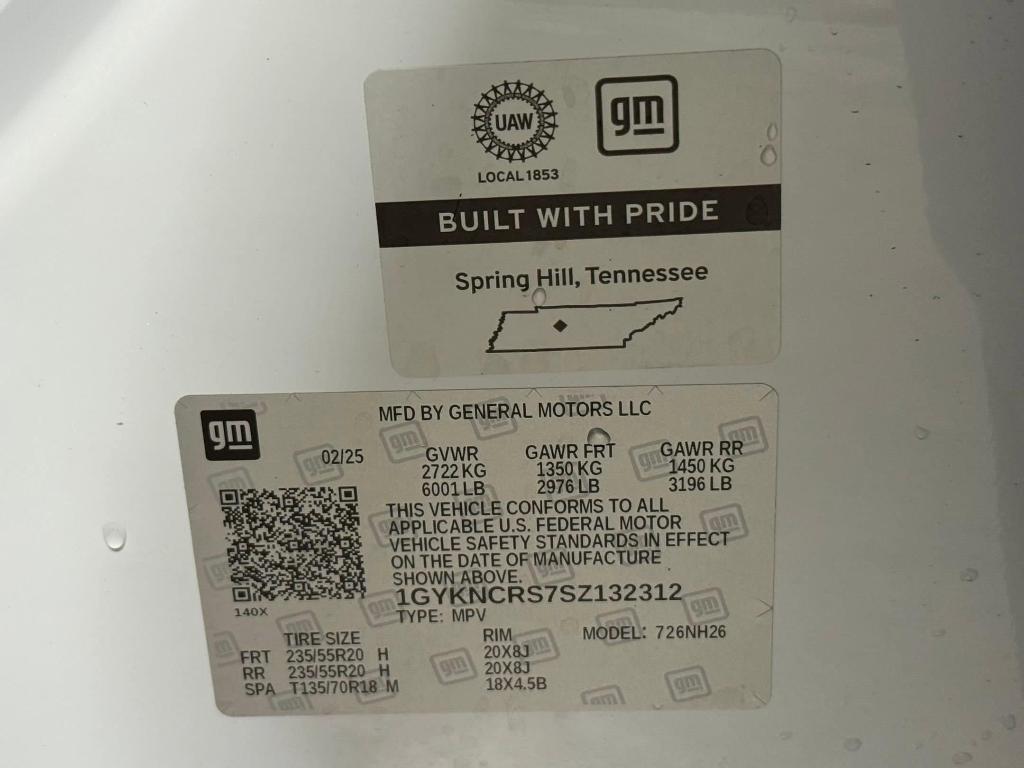 new 2025 Cadillac XT5 car, priced at $59,311