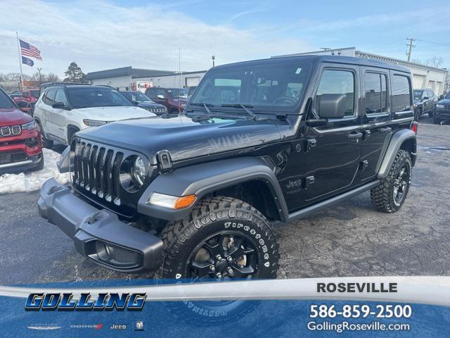 used 2021 Jeep Wrangler car, priced at $28,000