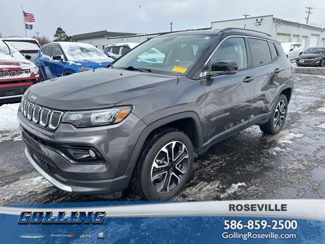 used 2022 Jeep Compass car, priced at $23,800