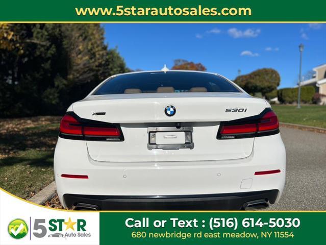 used 2021 BMW 530 car, priced at $21,900