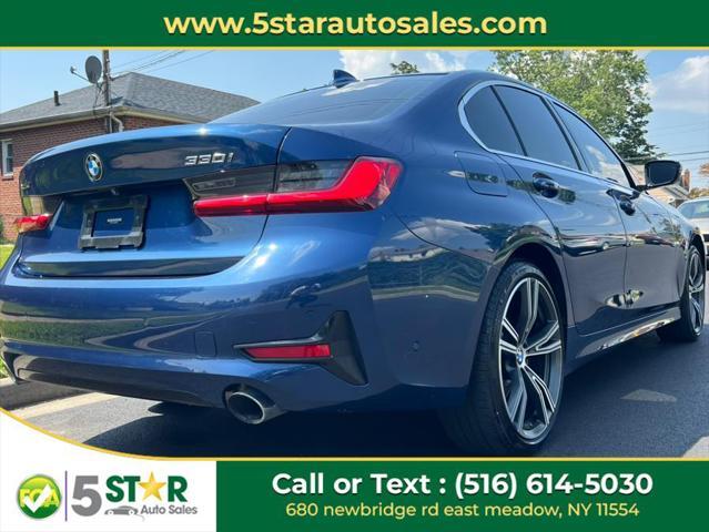 used 2021 BMW 330 car, priced at $19,900