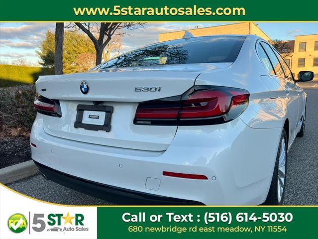 used 2021 BMW 530 car, priced at $25,700