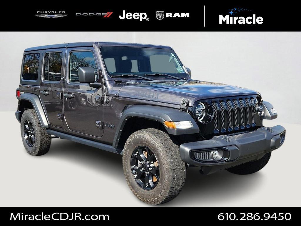 used 2021 Jeep Wrangler Unlimited car, priced at $31,250